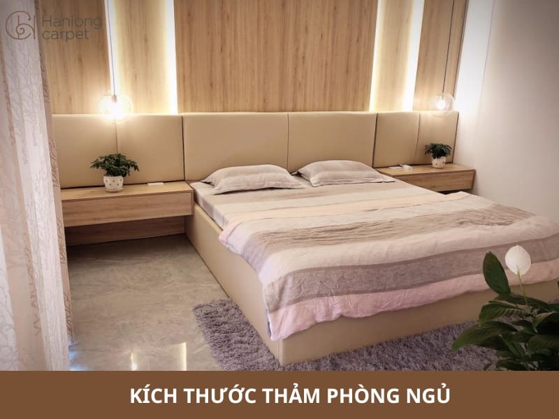 kích thước thảm phòng ngủ