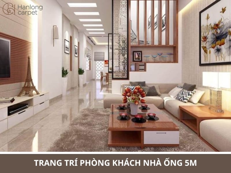 trang trí phòng khách nhà ống 5m