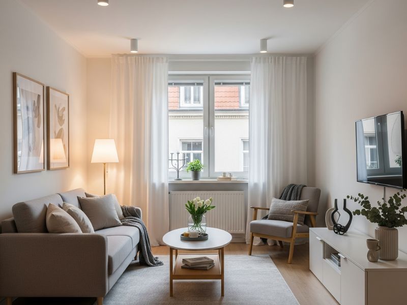 Trang trí phòng khách nhỏ 15m2 