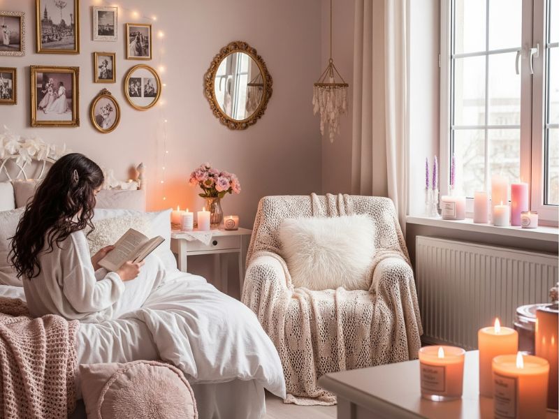 decor phòng ngủ chill cho nữ