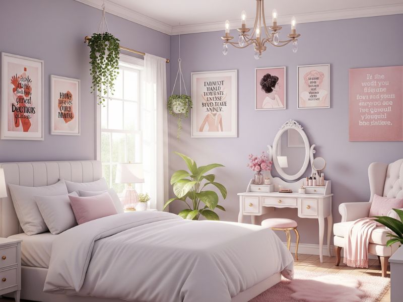 decor phòng ngủ chill cho nữ