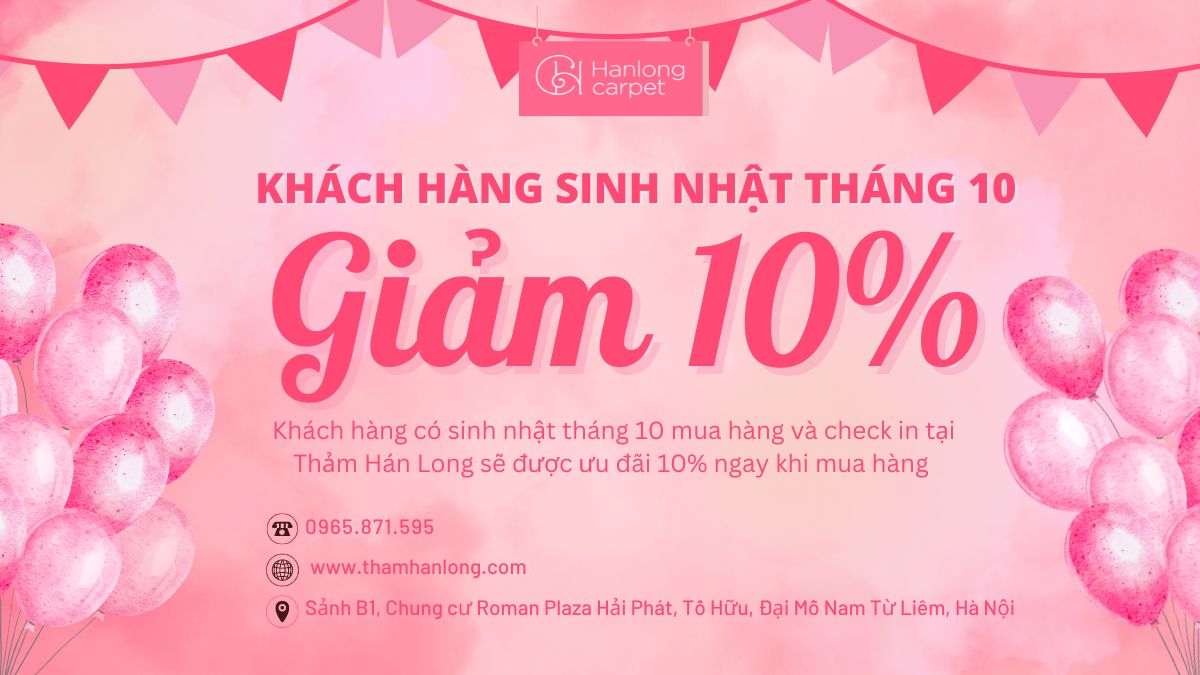 Mừng sinh nhật dành cho khách hàng sinh nhật tháng 10