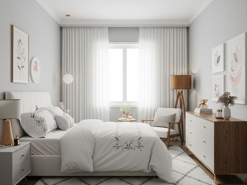 Trang trí phòng ngủ nhỏ cho nữ đơn giản mà đẹp 