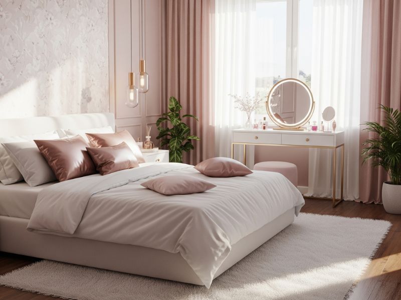 trang trí phòng ngủ nhỏ cho nữ đơn giản mà đẹp