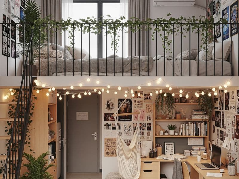 decor phòng trọ có gác