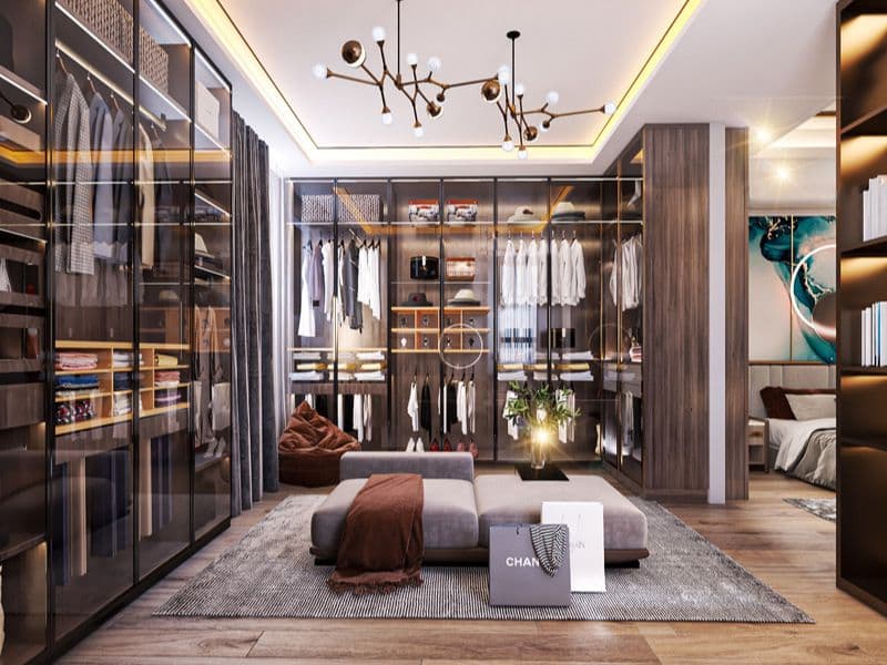 thiết kế phòng ngủ phong cách indochine
