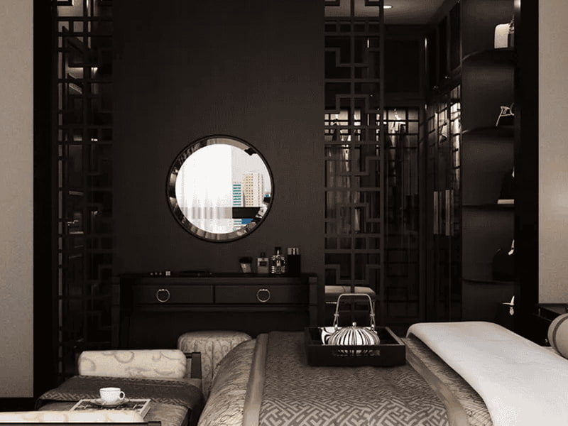thiết kế phòng ngủ phong cách indochine