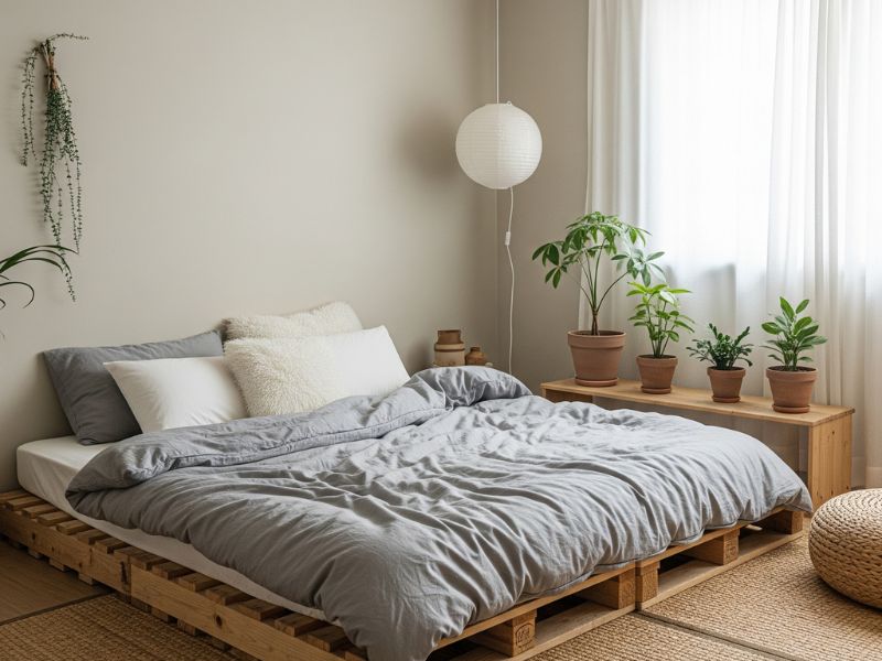 Trang trí phòng ngủ kiểu Hàn Quốc đơn giản