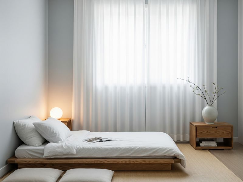 Trang trí phòng ngủ kiểu Hàn Quốc đơn giản