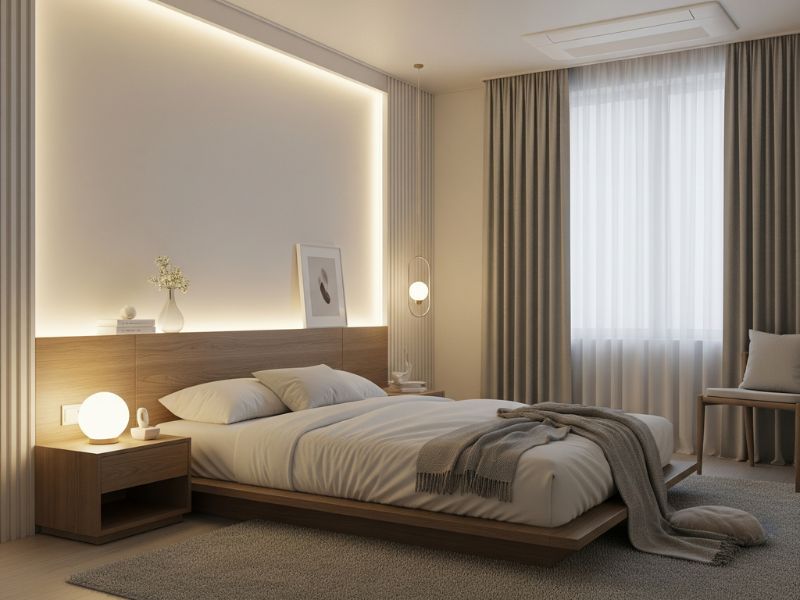 Trang trí phòng ngủ kiểu Hàn Quốc đơn giản