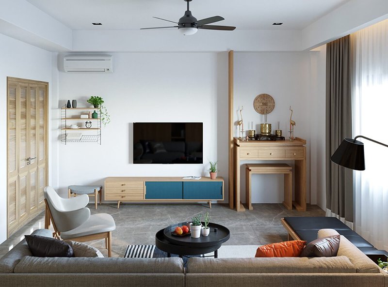 mẫu thiết kế phòng thờ đẹp hiện đại