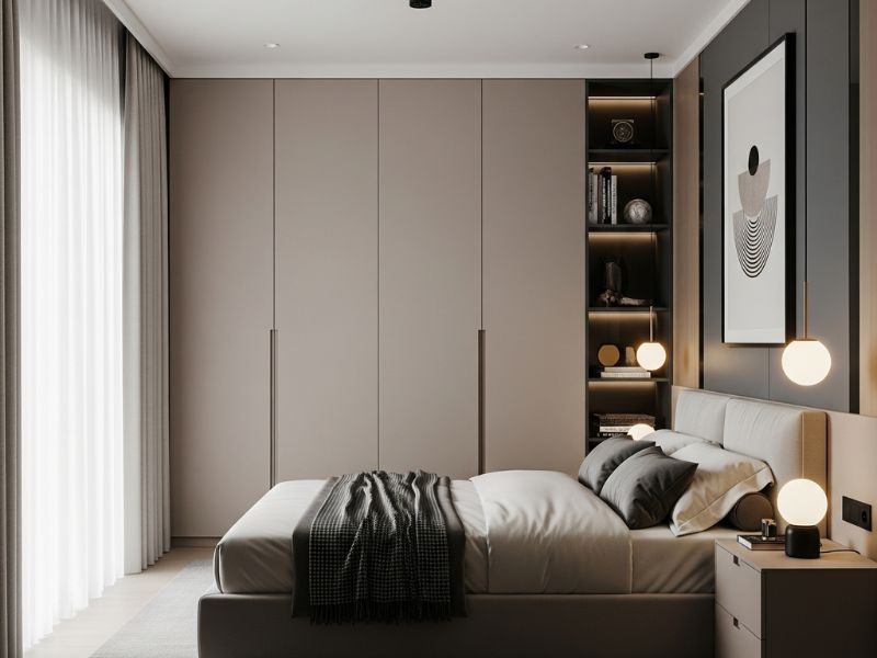 thiết kế phòng ngủ 9m2 cho vợ chồng 