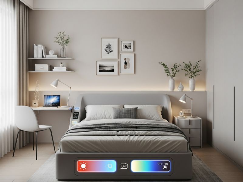 thiết kế phòng ngủ 9m2 cho vợ chồng 