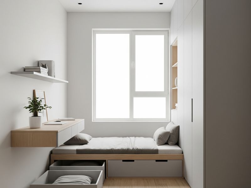 thiết kế phòng ngủ nhỏ 3mx3m