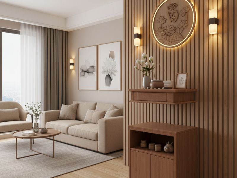 Cách bố trí phòng thờ trong phòng khách