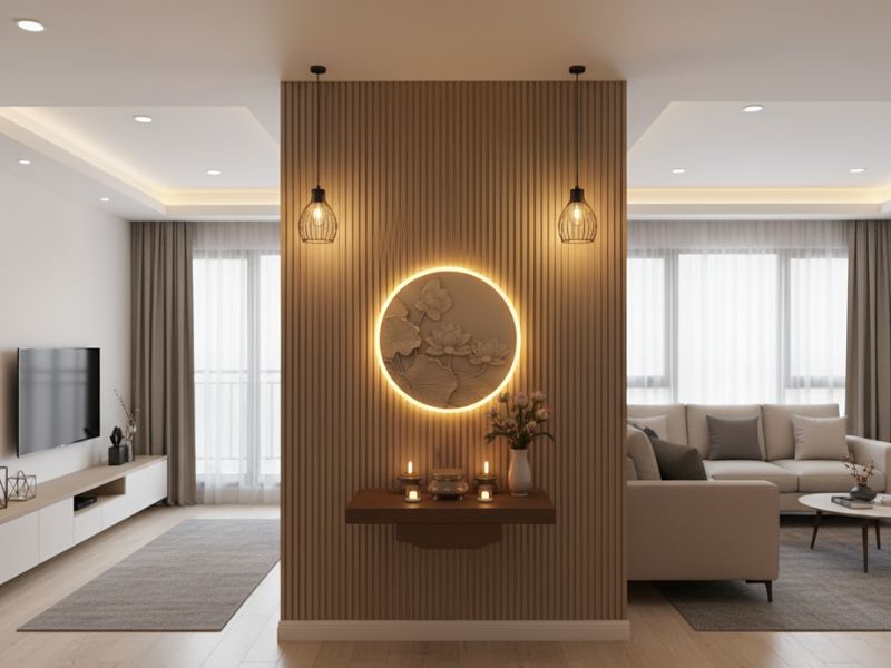 Cách bố trí phòng thờ trong phòng khách
