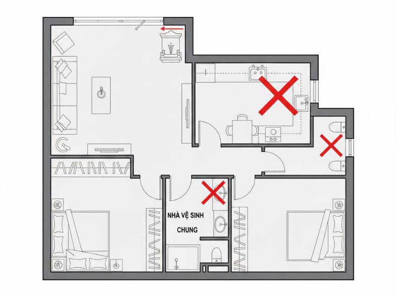 Cách bố trí phòng thờ trong phòng khách