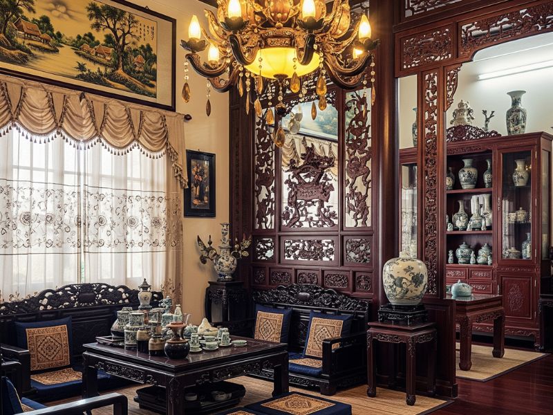 Phòng khách truyền thống Việt Nam