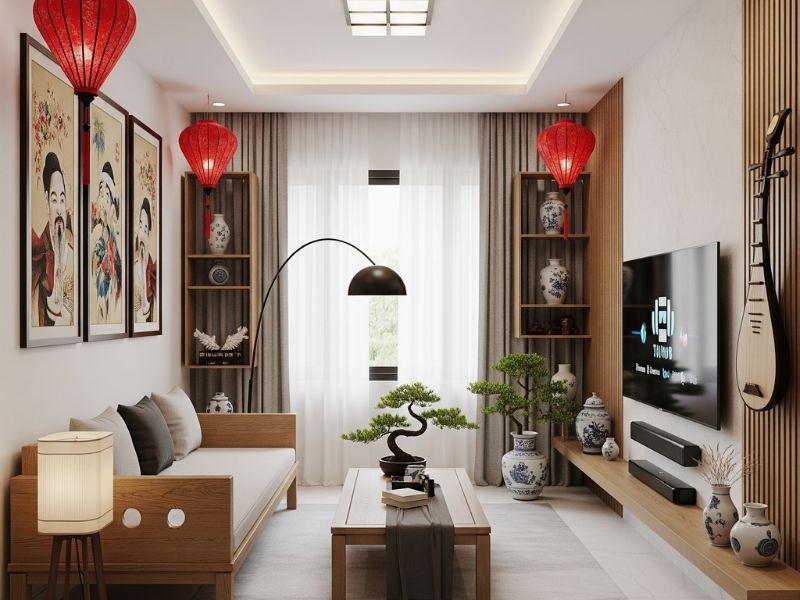 Phòng khách truyền thống Việt Nam