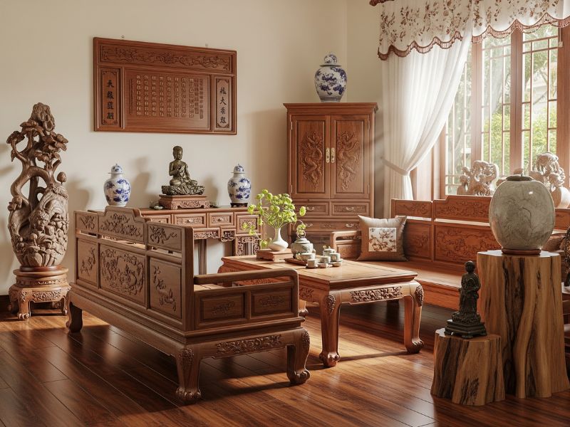 Phòng khách truyền thống Việt Nam