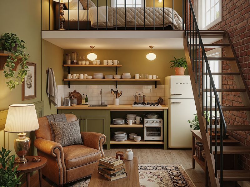 Thiết kế phòng trọ 12m2 có gác lửng