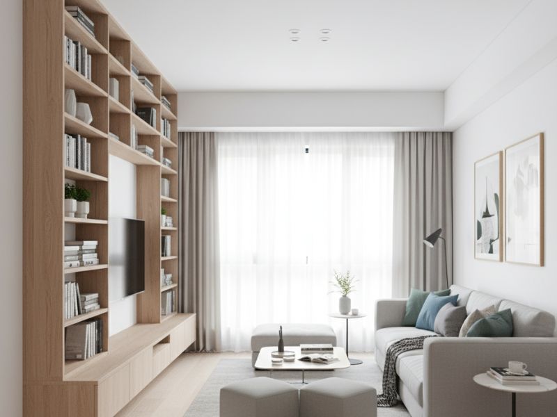 cách trang trí phòng khách nhỏ xinh