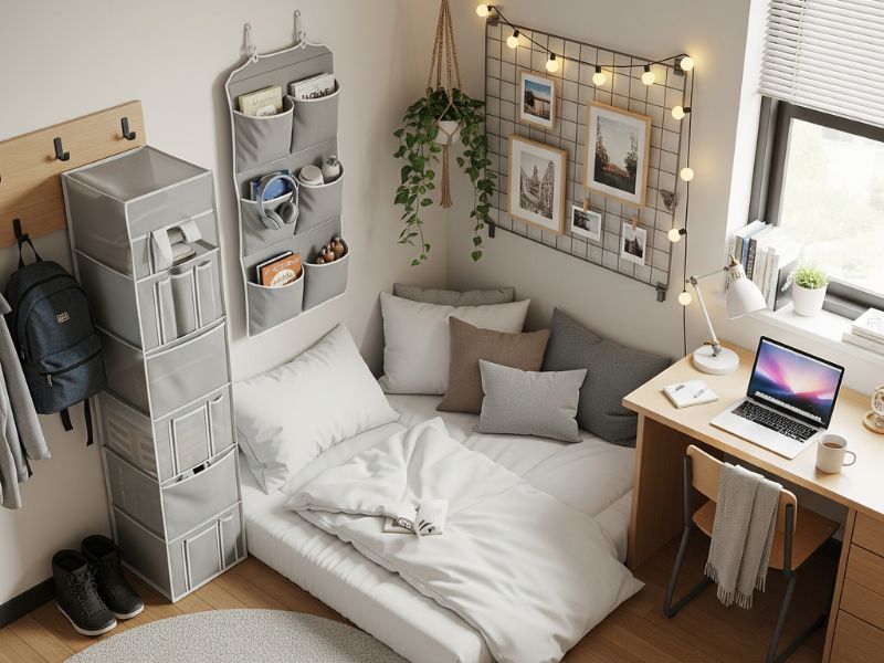 decor phòng ngủ nhỏ không giường
