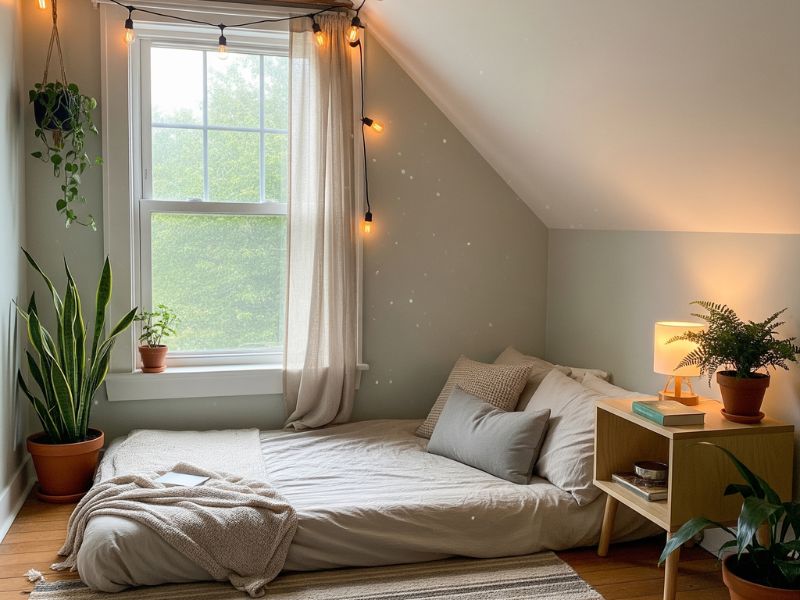 decor phòng ngủ nhỏ không giường