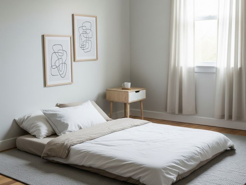 decor phòng ngủ nhỏ không giường