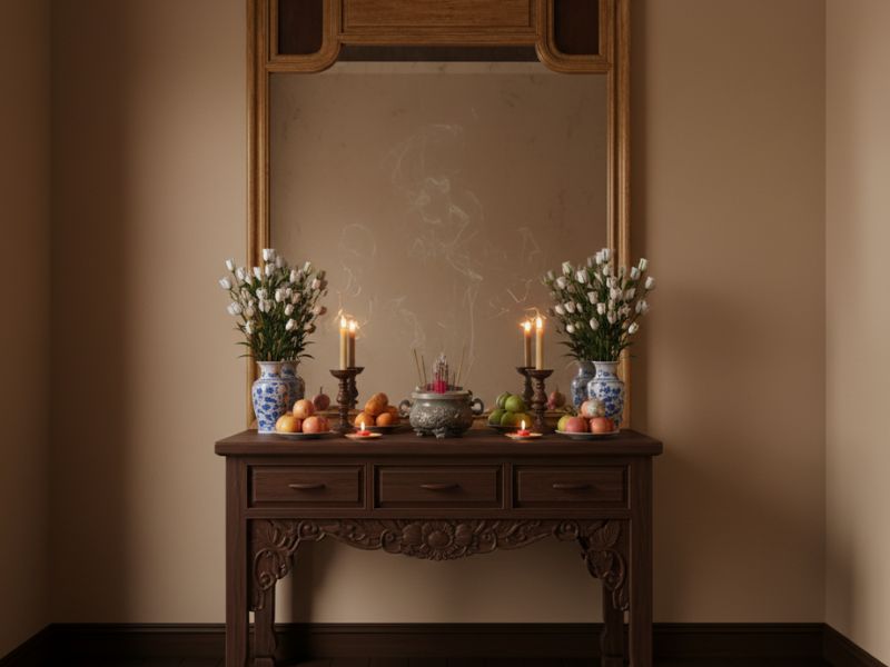 kiêng kỵ khi đặt bàn thờ