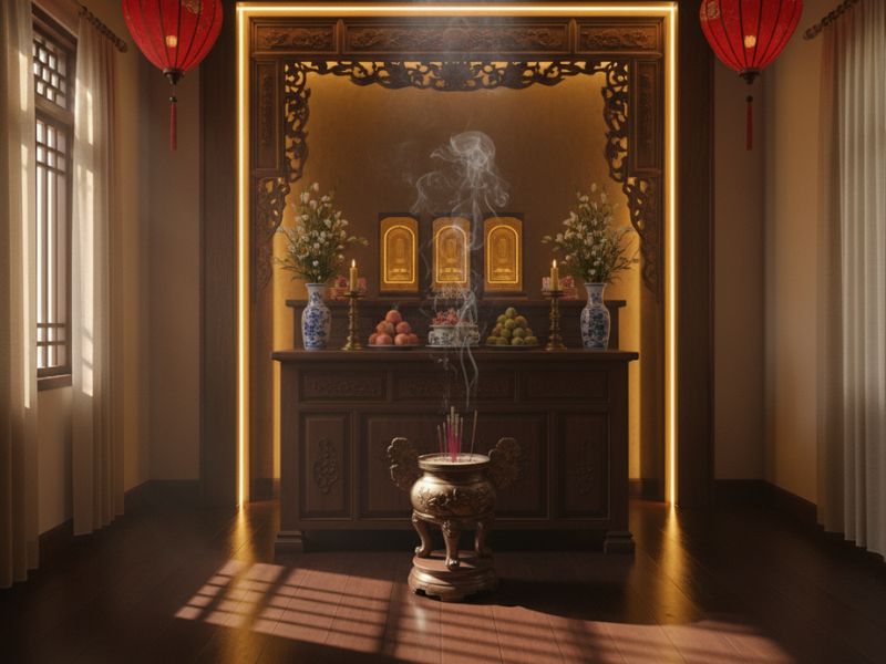 kiêng kỵ khi đặt bàn thờ