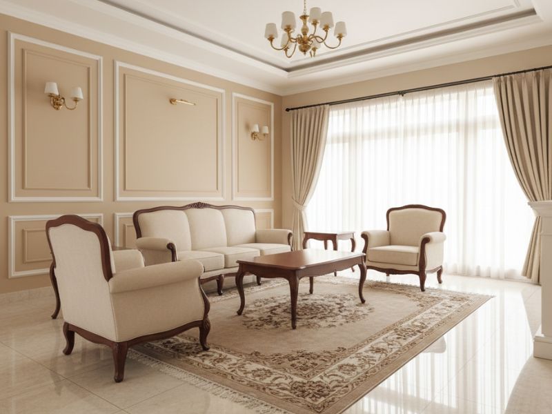 trang trí nội thất phòng khách nhà cấp 4