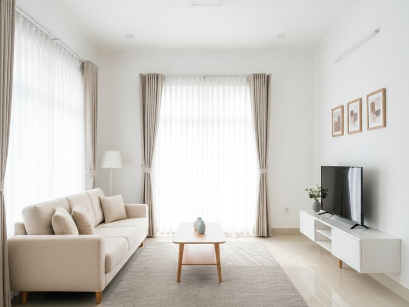 trang trí nội thất phòng khách nhà cấp 4