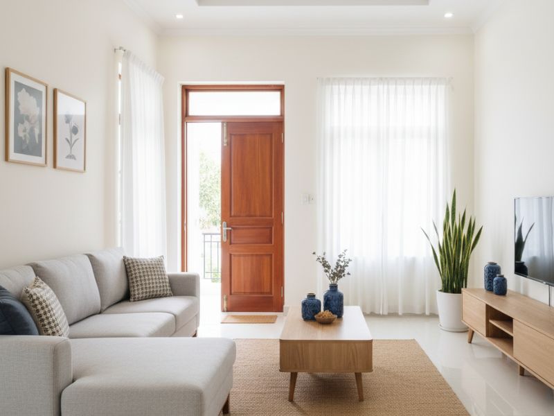 trang trí nội thất phòng khách nhà cấp 4