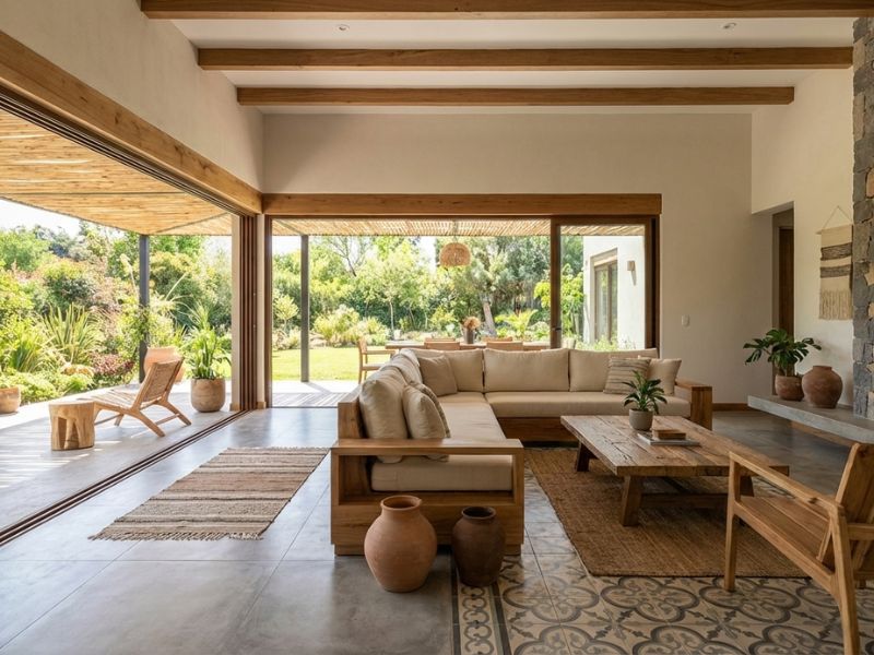 trang trí nội thất phòng khách nhà cấp 4