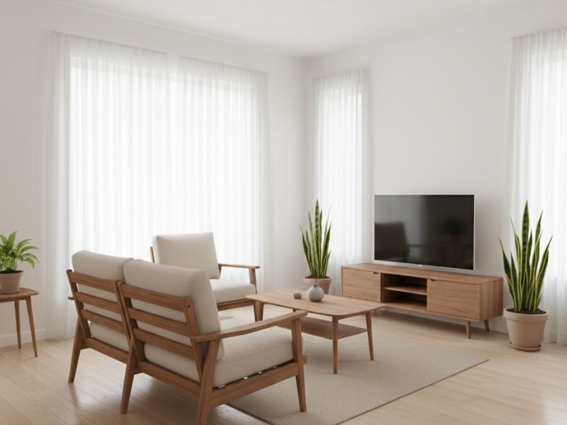 trang trí nội thất phòng khách nhà cấp 4