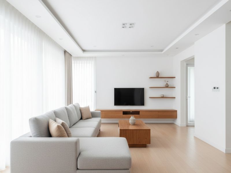 trang trí nội thất phòng khách nhà cấp 4