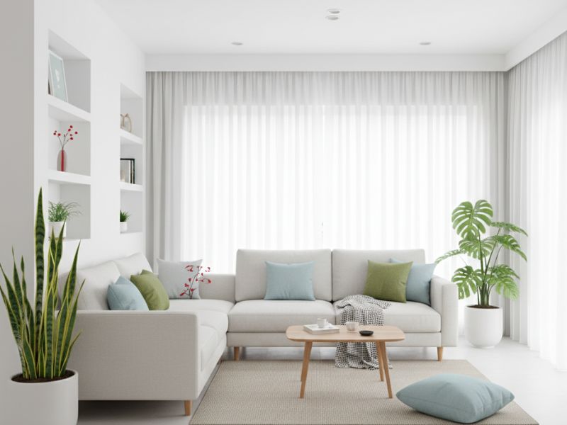 trang trí nội thất phòng khách nhà cấp 4