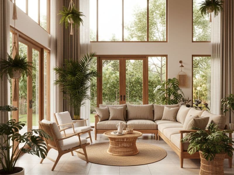 trang trí nội thất phòng khách nhà cấp 4