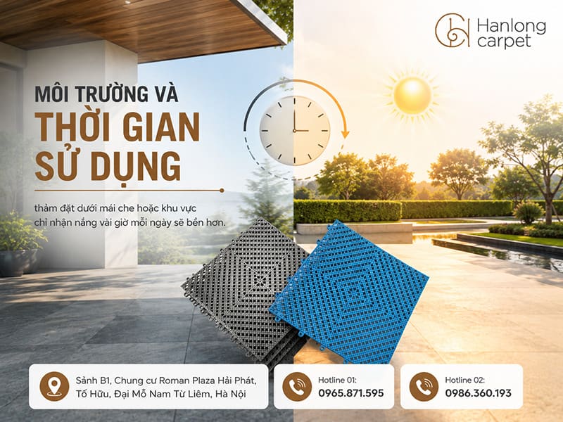 Môi trường và thời gian sử dụng