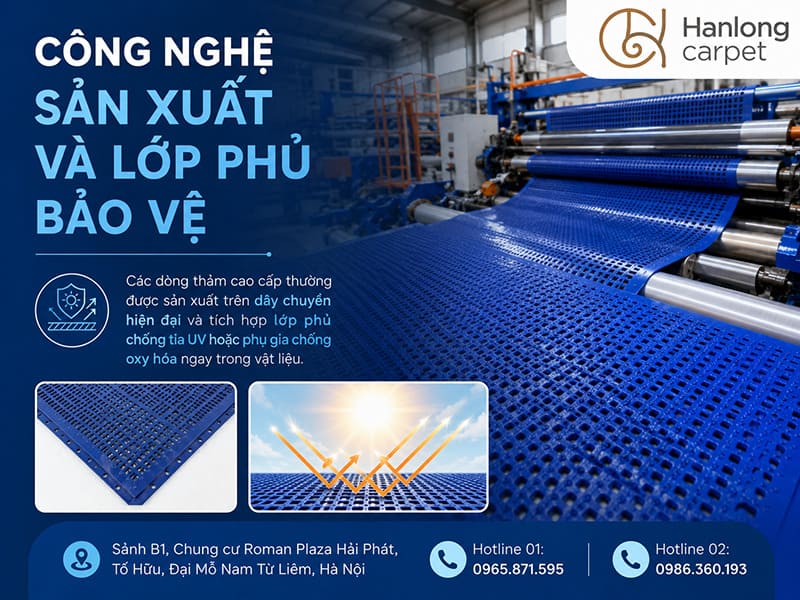 Công nghệ sản xuất và lớp phủ bảo vệ