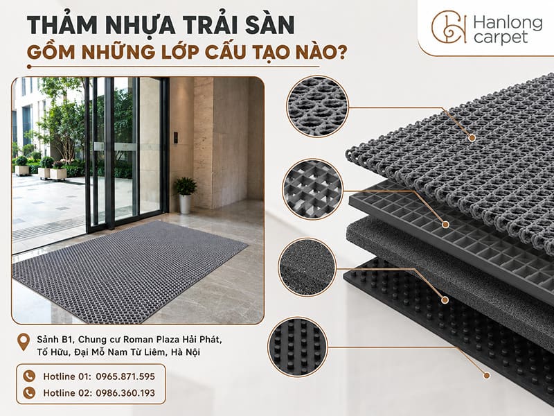 Thảm nhựa trải sàn gồm những lớp cấu tạo nào Chi tiết A-Z