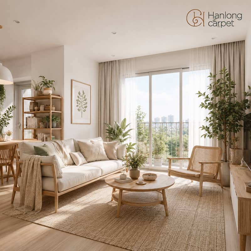thiết kế phòng khách chung cư 70m2