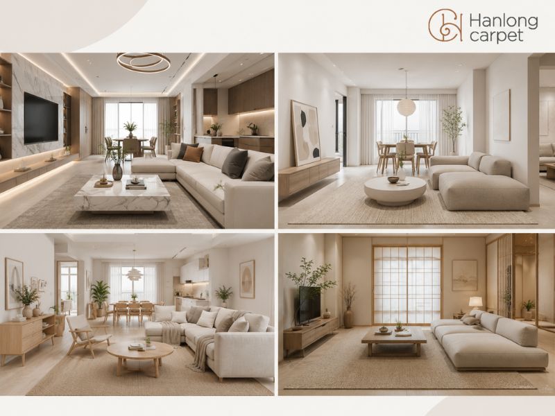 thiết kế phòng khách chung cư 70m2