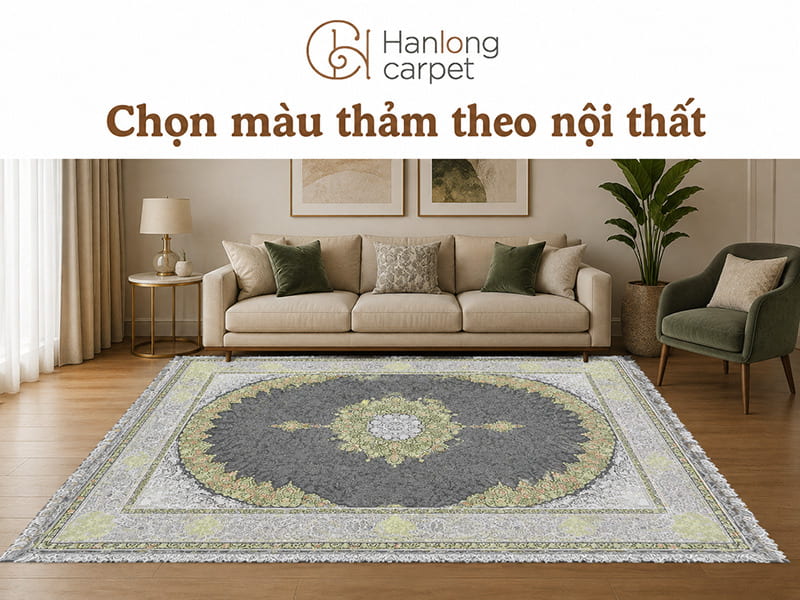 Chọn màu thảm theo nội thất