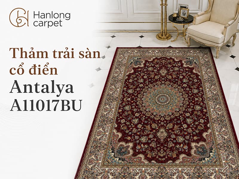 Thảm trải sàn cổ điển Antalya A11017BU