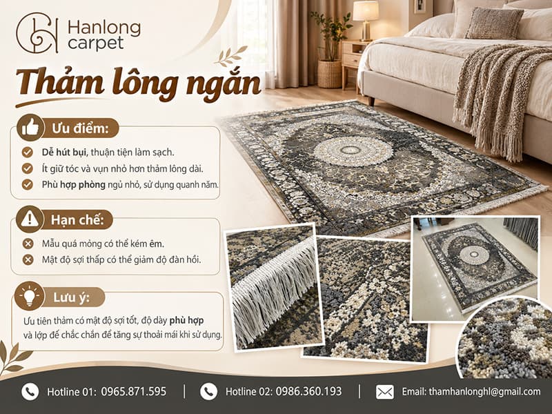 Thảm lông ngắn