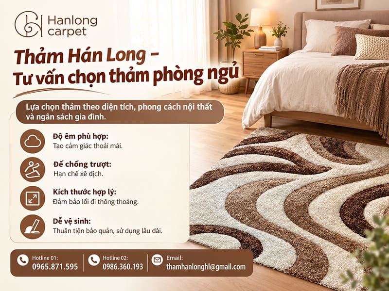Tư vấn lựa chọn thảm theo nhu cầu