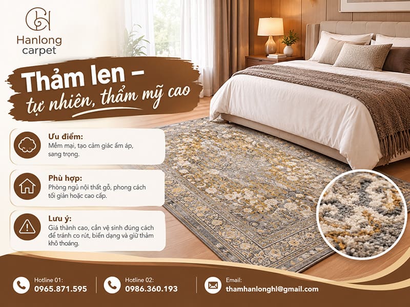 Thảm len – tự nhiên, thẩm mỹ cao